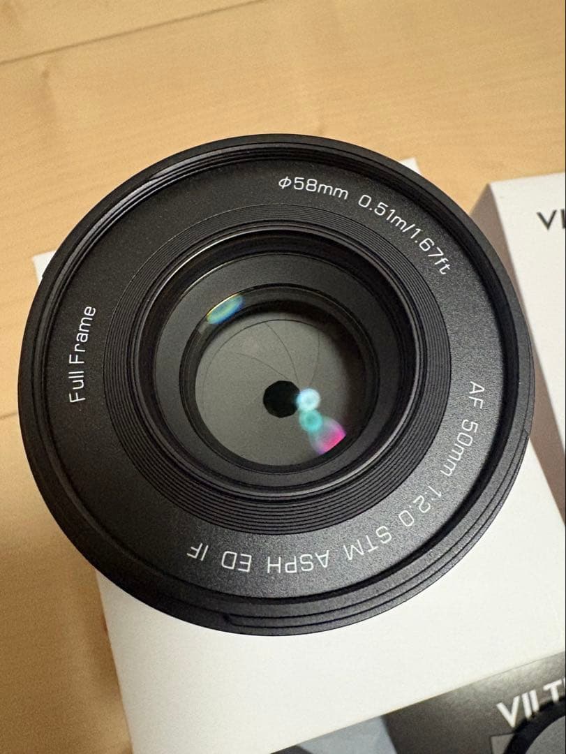 VILTROX AF 50mm F2 FE レンズEマウント 角型フードその他付