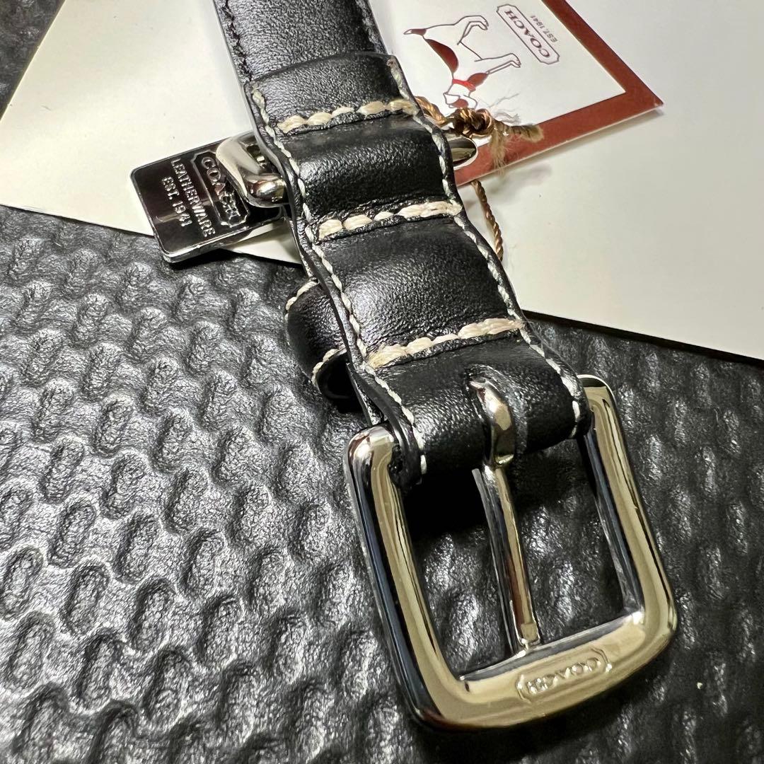【新品未使用】COACH/コーチ☆ドッグカラー☆黒☆レザー☆8848☆Sサイズ