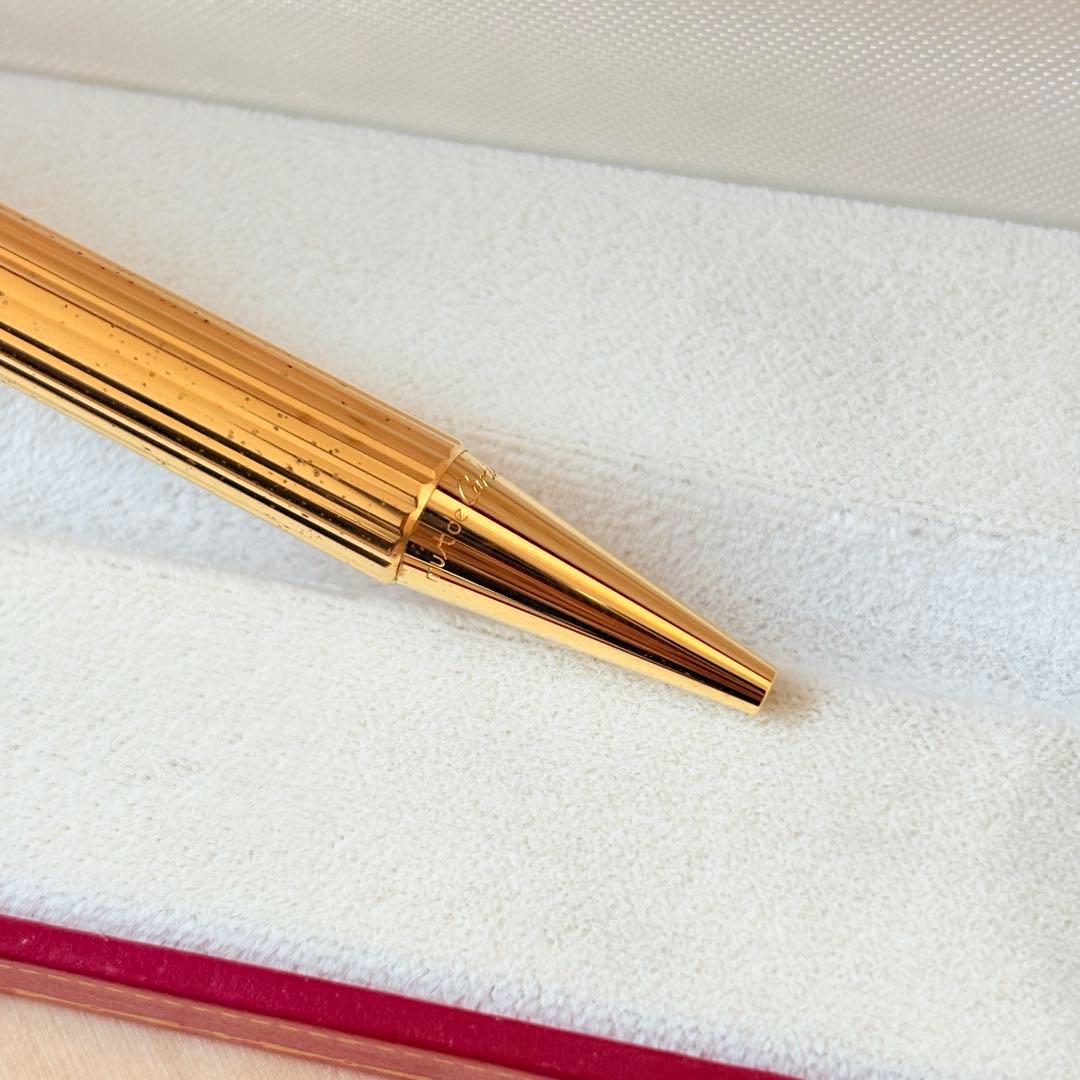 Cartier must ボールペン ゴールド トリニティ 専用ケース付き