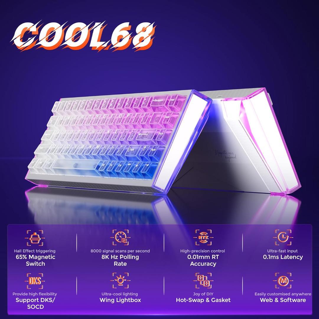 【新品】DAREU COOL68 ゲーミングキーボード ラピッドトリガー対応