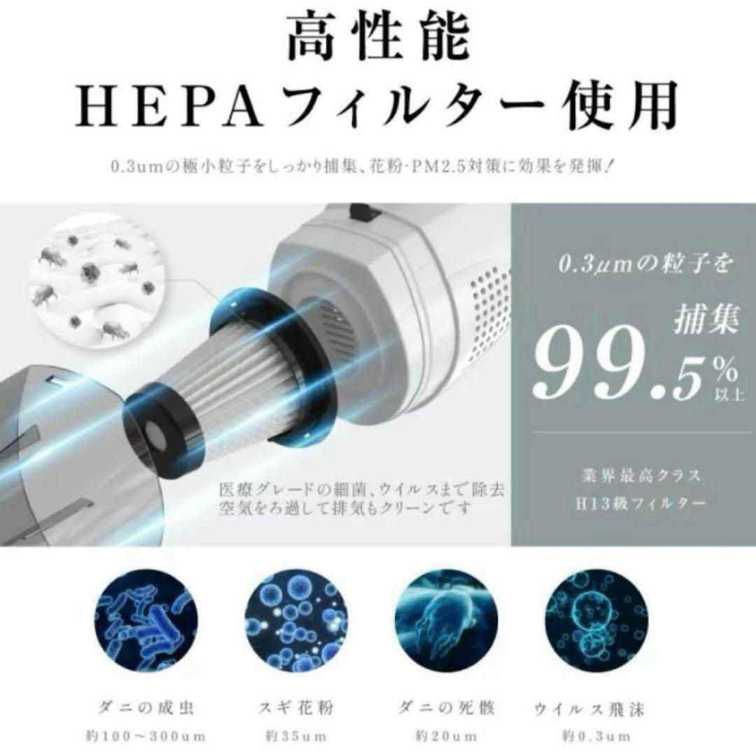 掃除機 サイクロン　コード式 強力吸引　スティック掃除機　ハンディー掃除機　黒