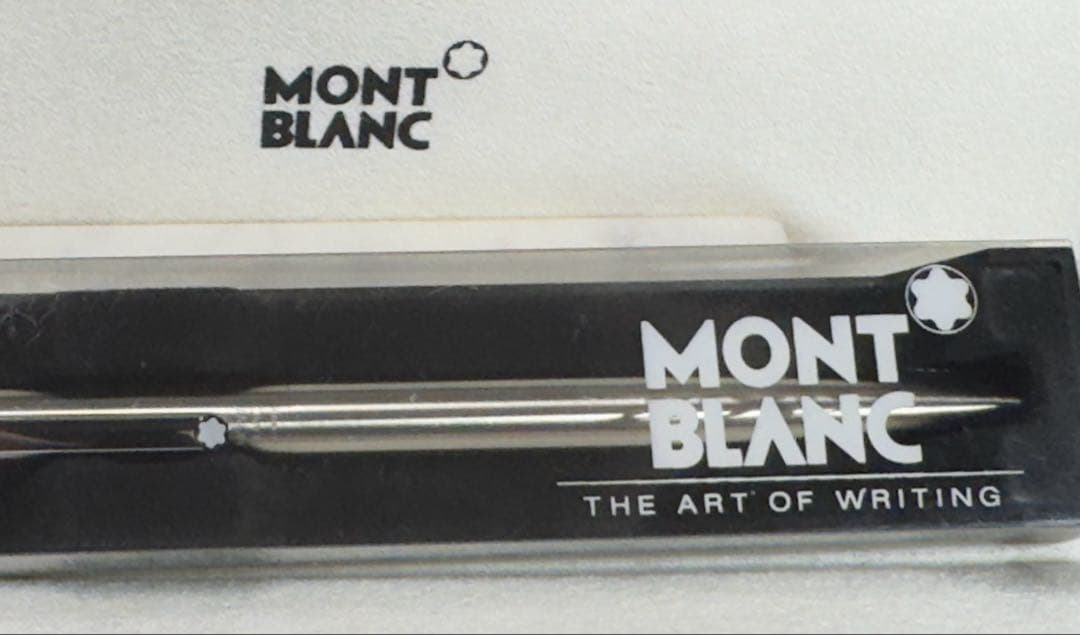 【新品未使用】MONT BLANC シルバーボールペン　スリムライン