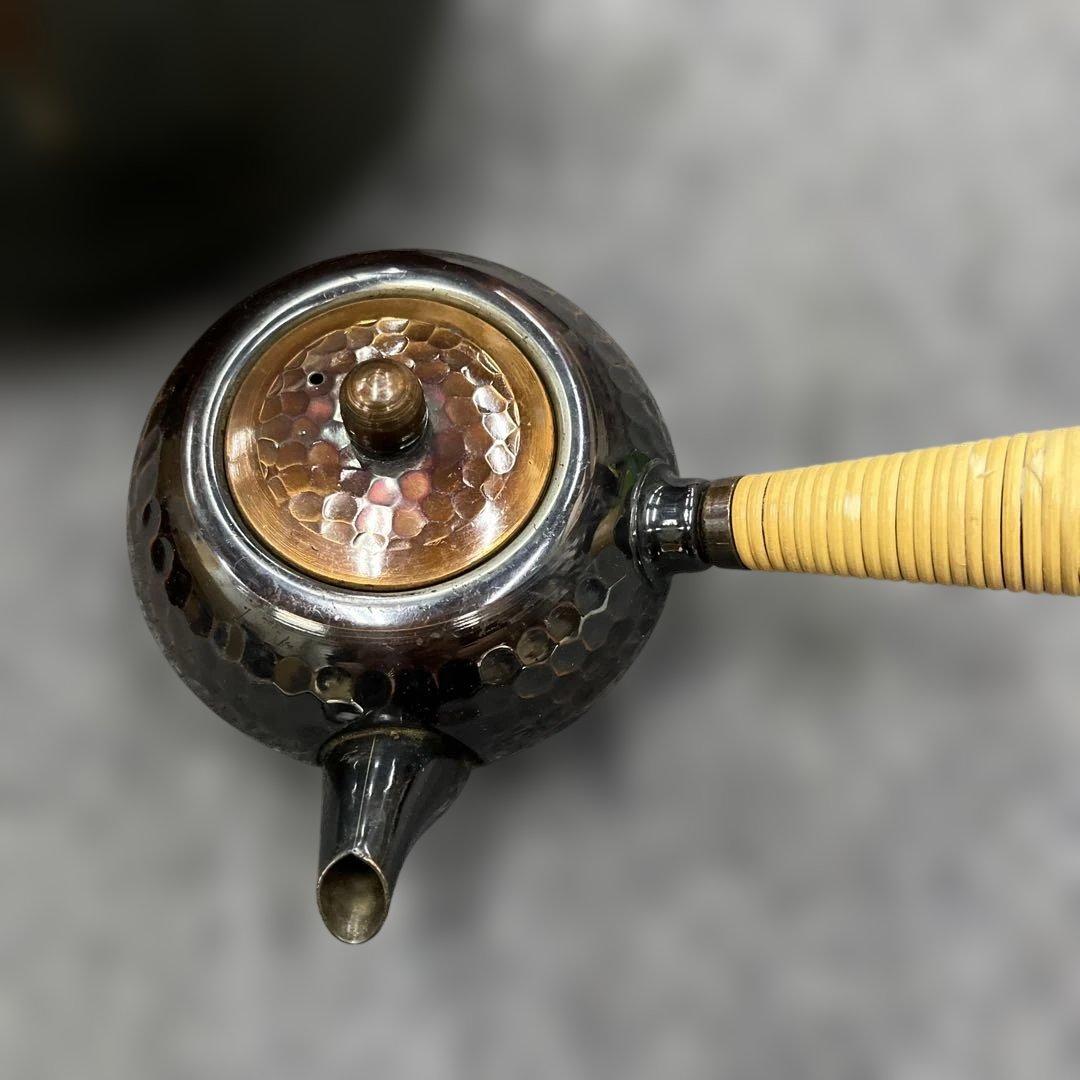 日本 古道具銅のやかん銅器の茶壺（急須）