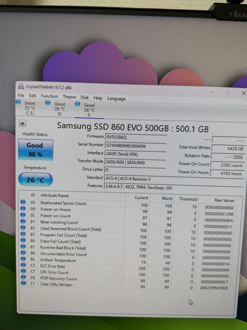 内蔵型SSD Samsung 860 EVO 500GB SSD