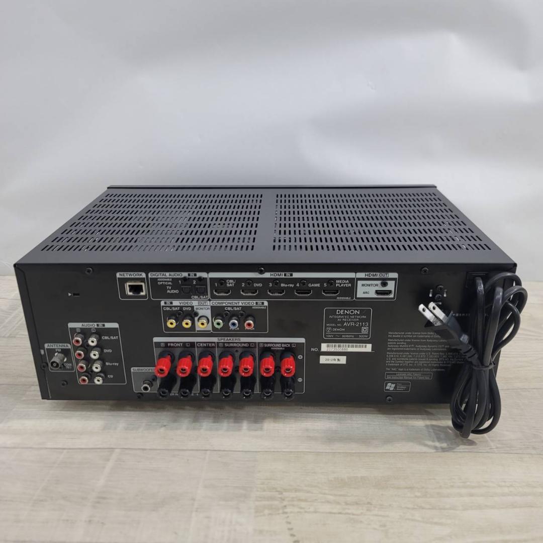 【良品】Denon AVサラウンドレシーバー ブラック AVR-2113-K