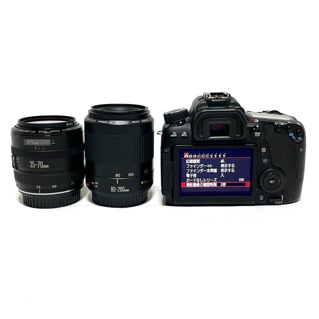 即戦力❣️ Canon EOS 70D ダブルズームレンズセット 遠近OK