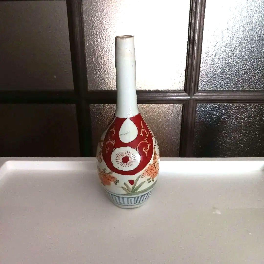 古伊万里　色絵　徳利
