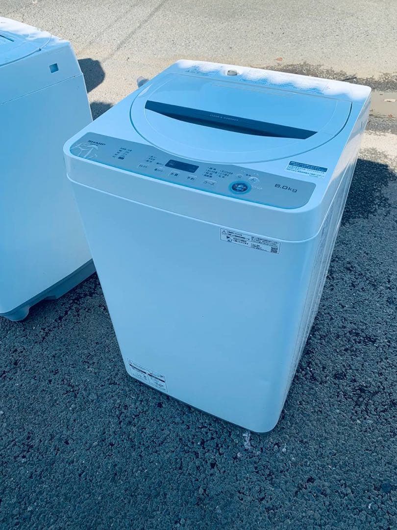 ①✅SHARP 電気洗濯機✅送料設置無料 ✅ES-GE6F-T✅