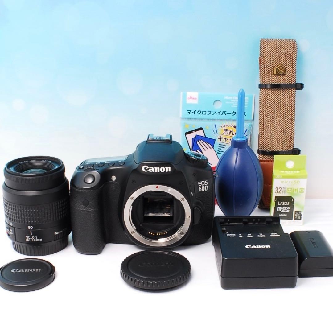 Canon EOS 60D 初心者OK 届いてすぐ使えるセット♫動画も録れる！