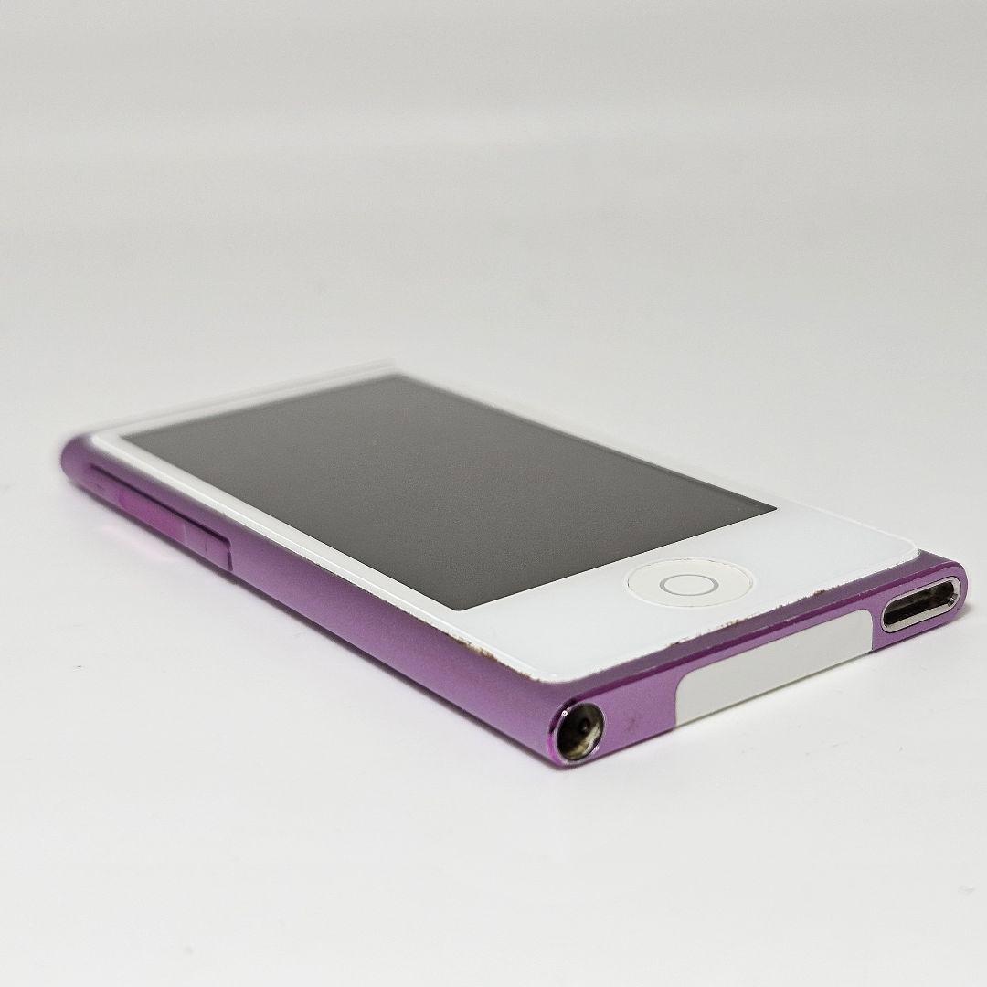 美品 iPod nano 第7世代 16GB A1446 パープル 本体 動作品