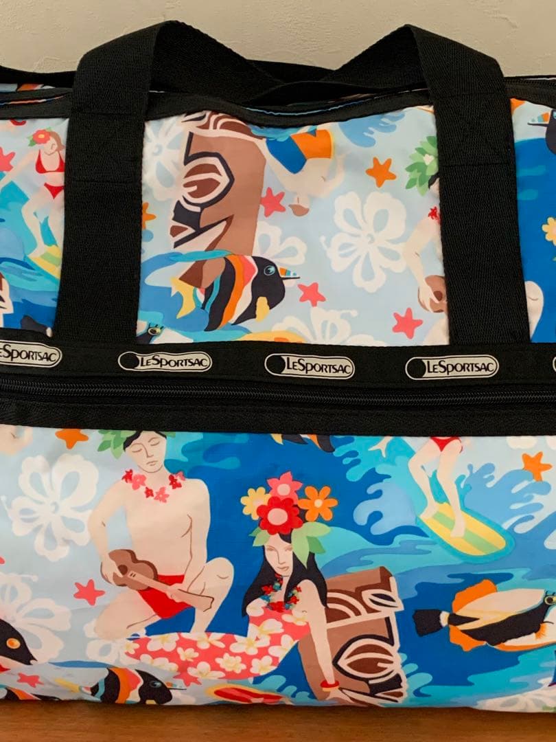 美品 レア柄 レスポートサック ボストンバッグ　3〜4泊用サイズ