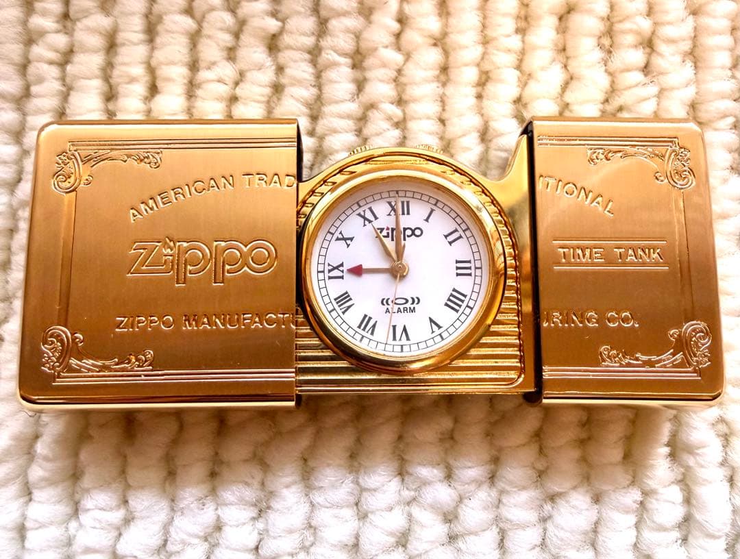 【未使用】ZIPPO タイムタンクポケットクロック ジッポ アラーム付