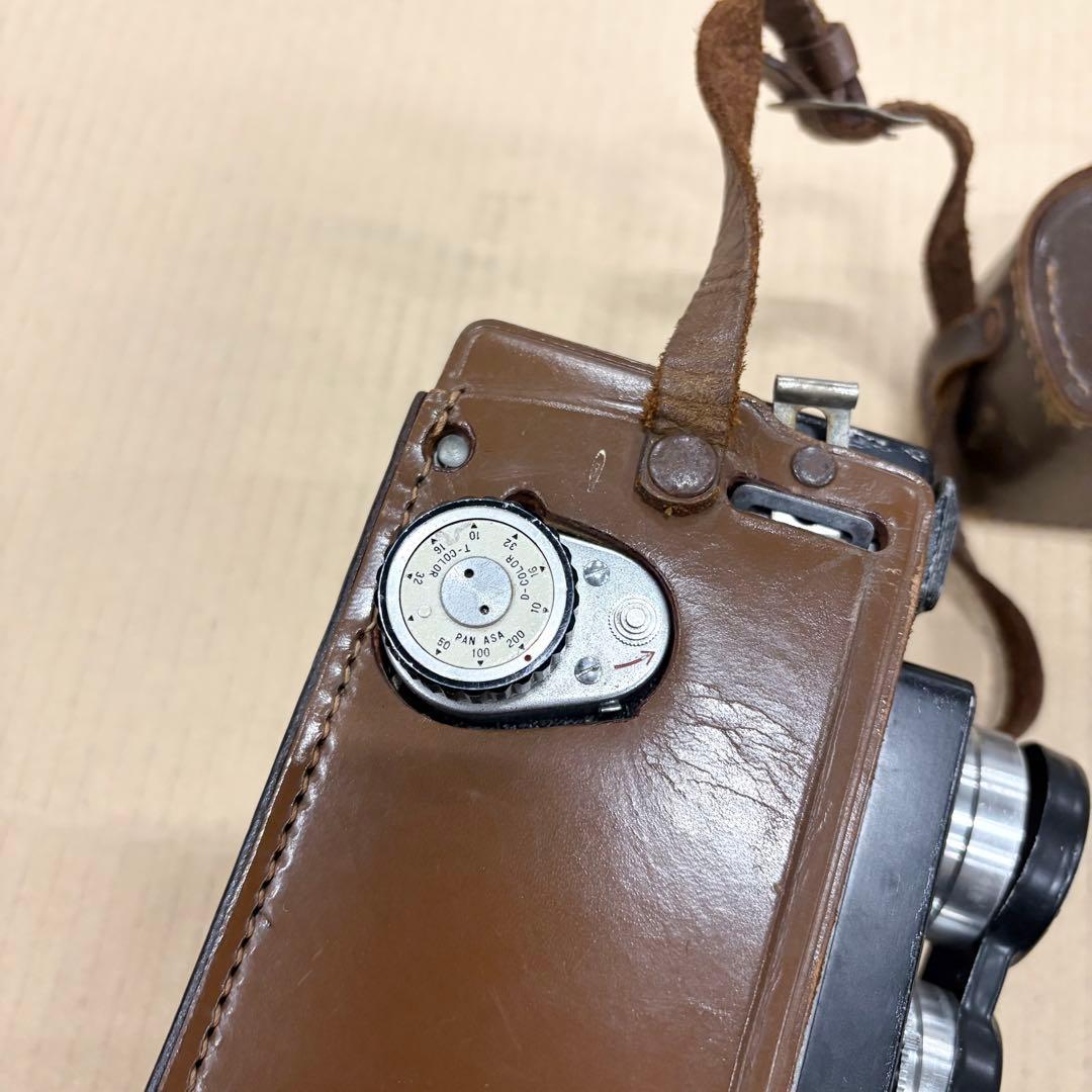 RICOHFLEX 二眼レフカメラ リコーフレックス 120フィルム 革ケース付
