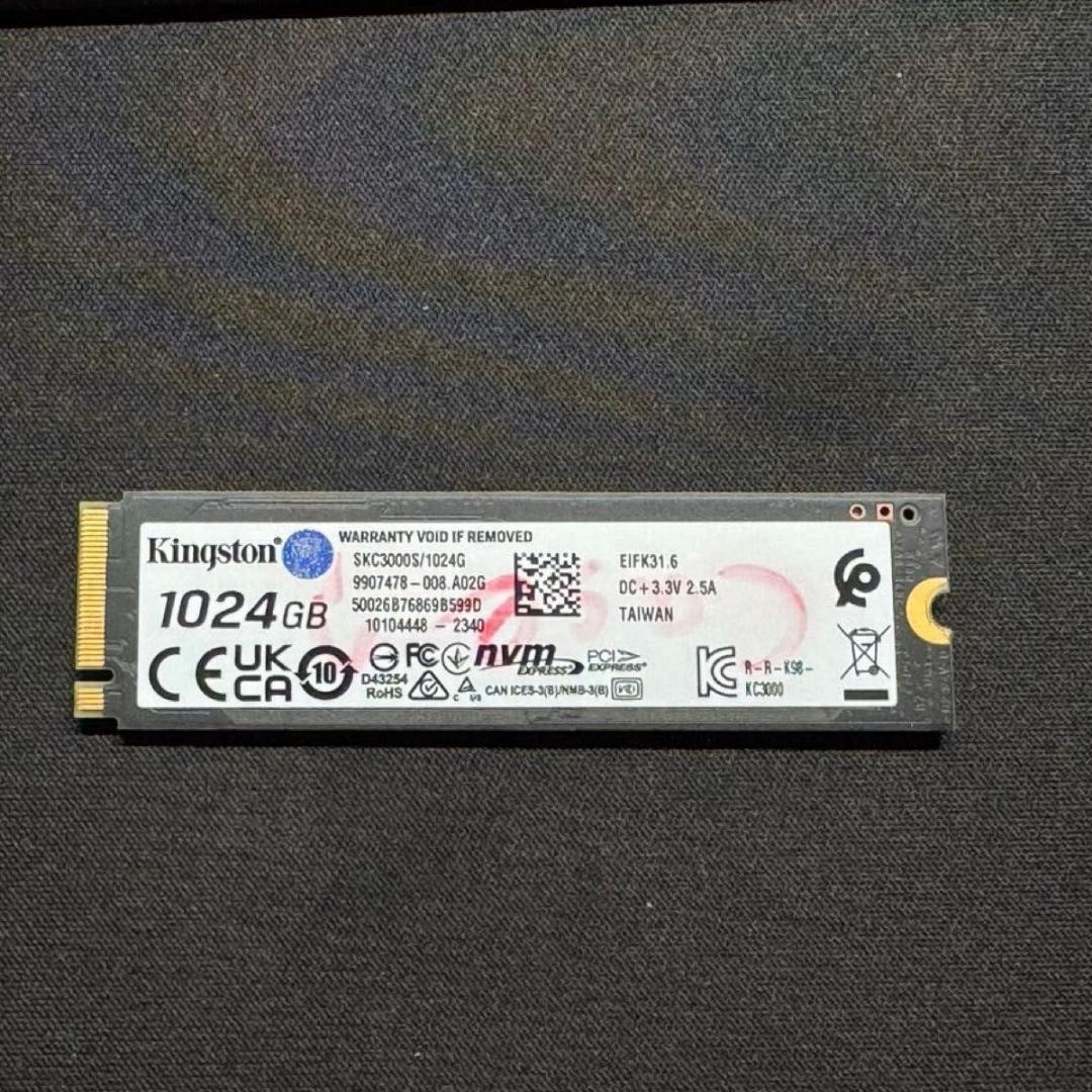 内蔵型SSD Kingston KC3000 1024GB SSD