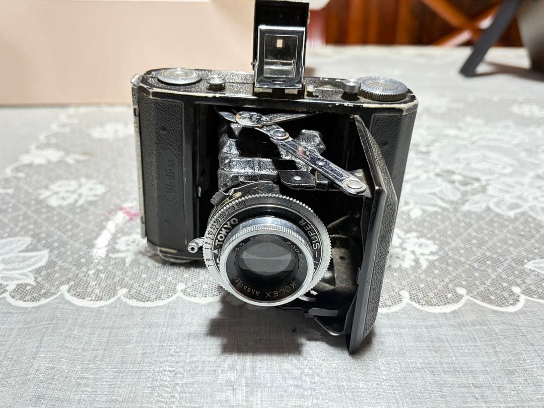 希少昭和レトロ蛇腹カメラWalz Walfax / KOLEX 75mmF3.5