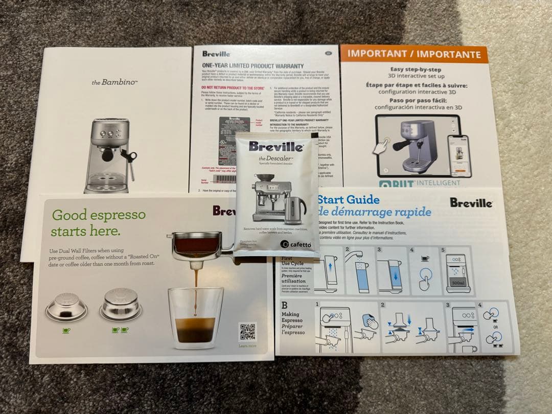 Breville Bambino ブレビル バンビーノ エスプレッソマシン