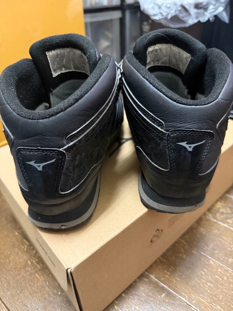 Mizuno 安全靴 ブラック ベルクロストラップ　防水