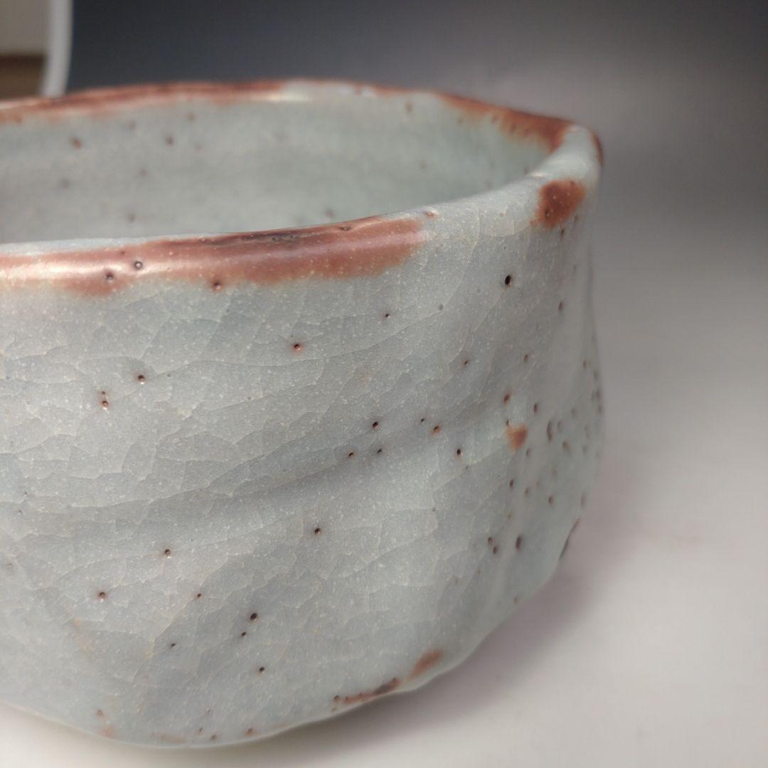 イ135 茶碗『志野茶碗　共箱　在銘』抹茶碗　茶道具