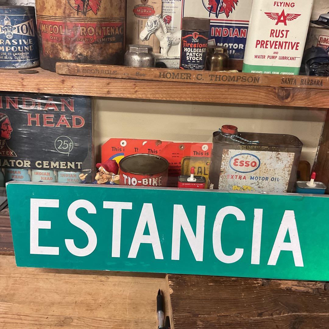 USA ストリート看板　ロングタイプESTANCIA