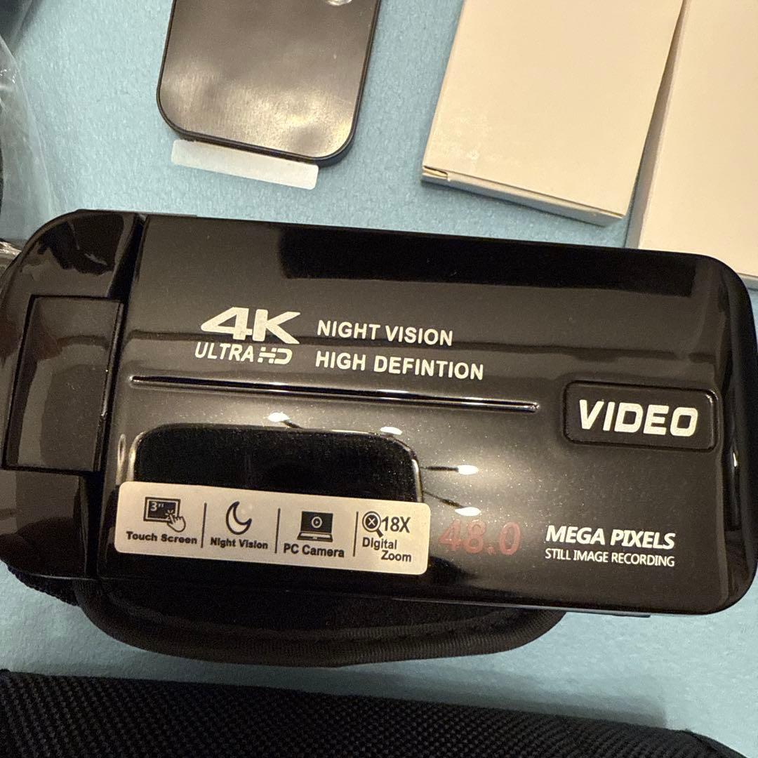 【新品未使用】Keculbo ビデオカメラ 4K 48MP 30FPS18X