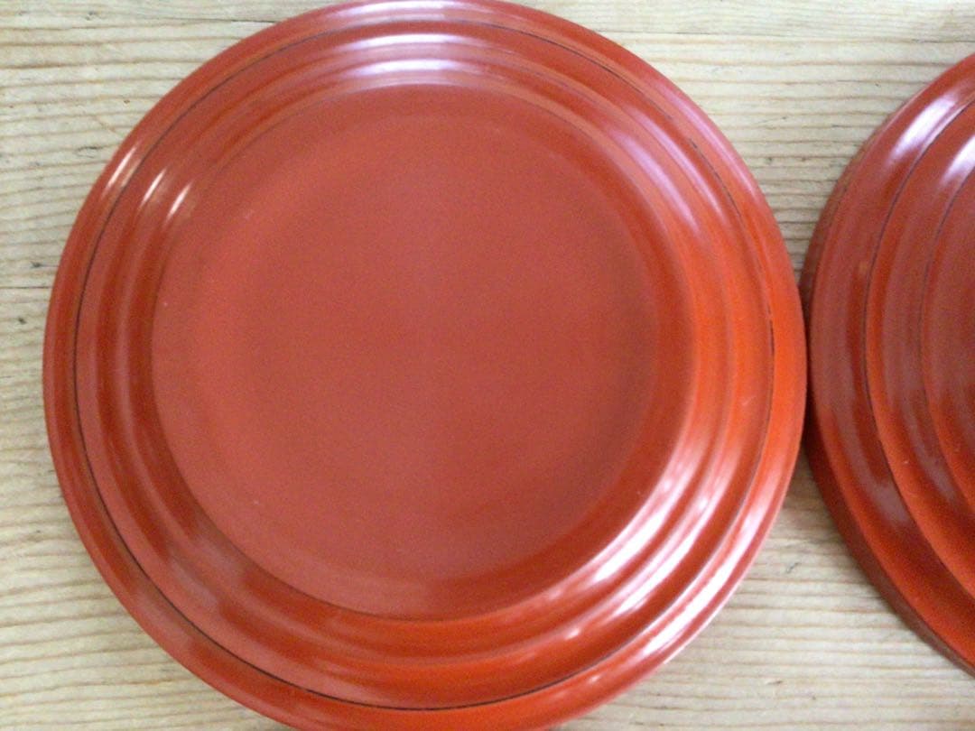 ⭕️⭕️【新品未使用品】越前塗 茶托 漆器 平皿4枚⭕️⭕️