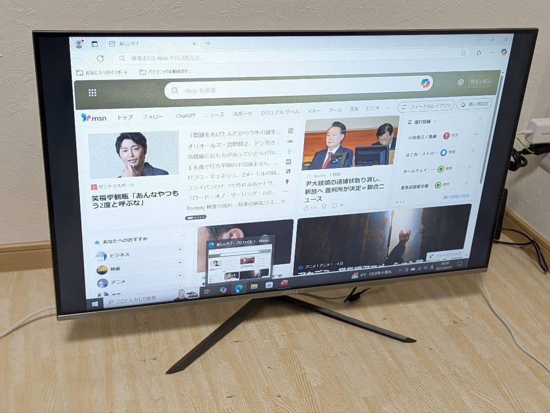 超美品 JAPANNEXT 31.5インチ フルHD モニター ディスプレイ