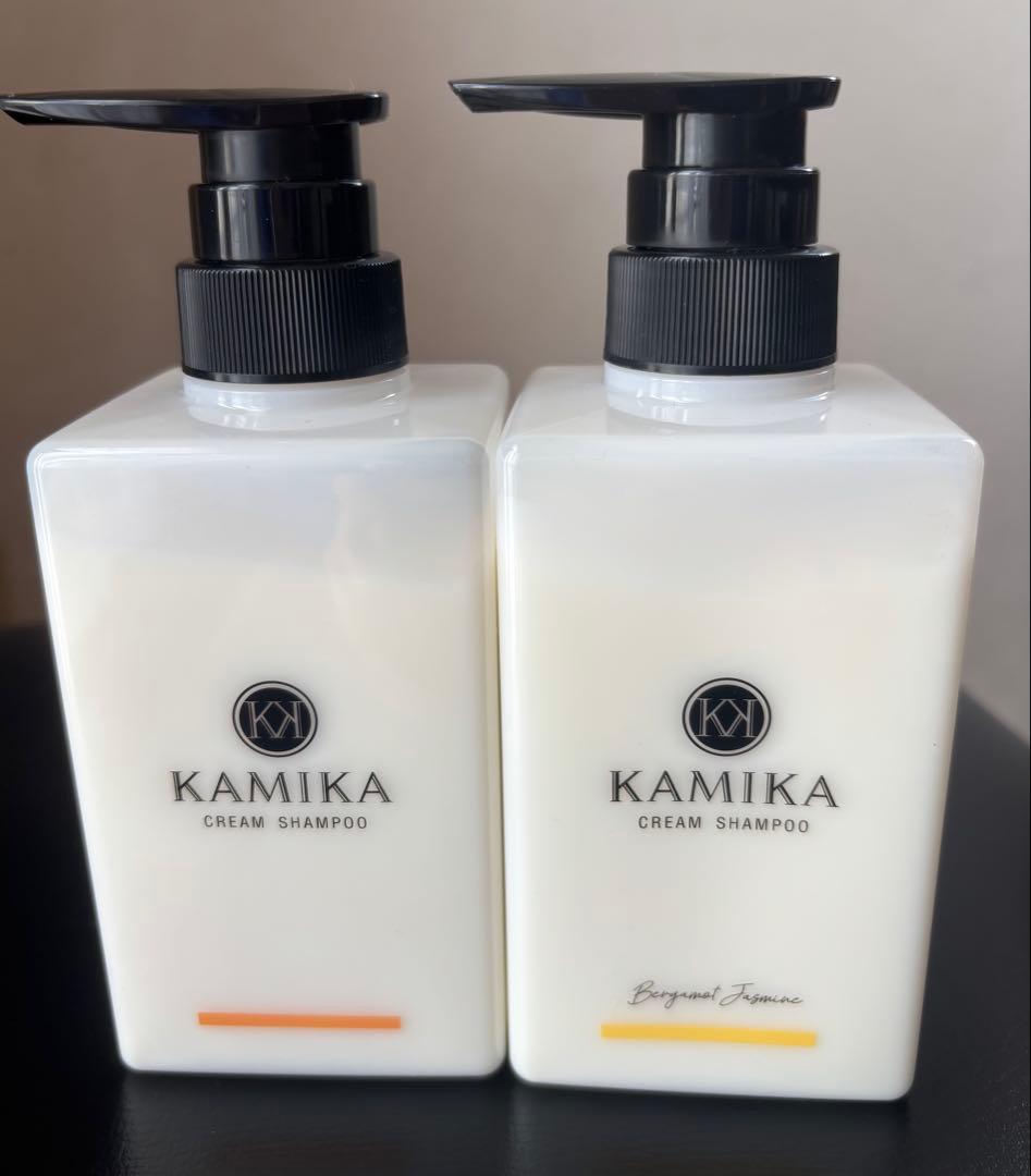 KAMIKA クリームシャンプー2本セット（金木犀、ベルガモットジャスミン）