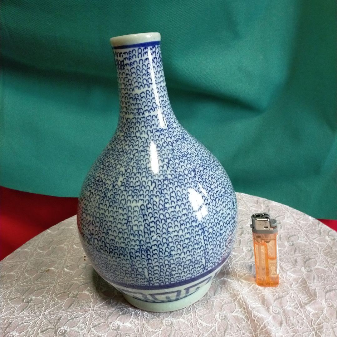 有田焼・古伊万里焼・微塵唐草模様・大徳利