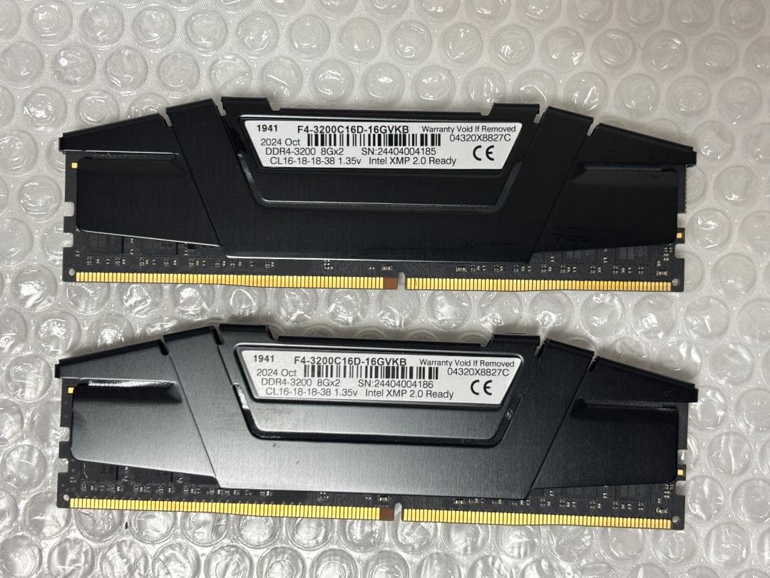 G.SKILL DDR4-3200 8GB×2枚 計16GB