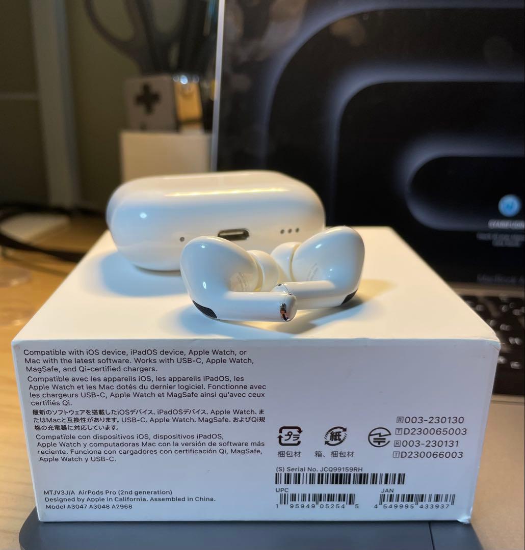 【美品】AirPods Pro 第2世代 USB-C 全機能正常・付属品完備