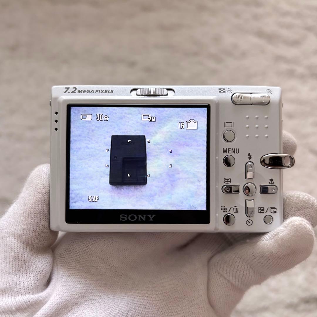 美品【動作品】SONY ソニー Cyber-shot DSC-T10 ホワイト