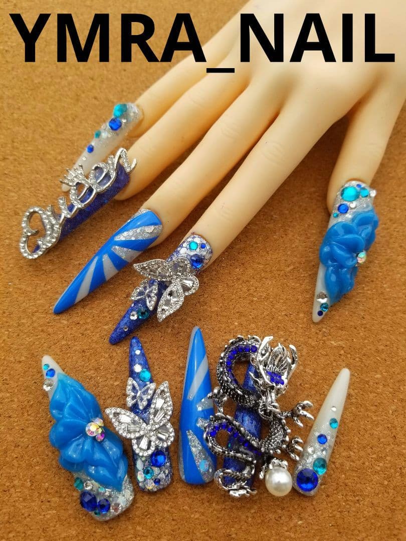 超鬼ロングネイル　ギャルネイルチップ　No.158