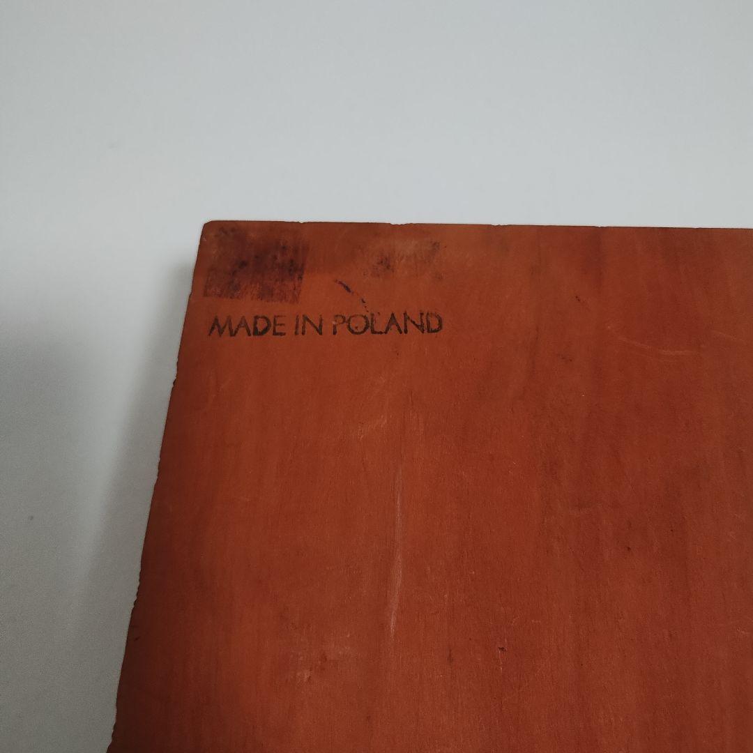 Vintage ポーランド製 柿の木？ 彫刻入り 木製小物入れ