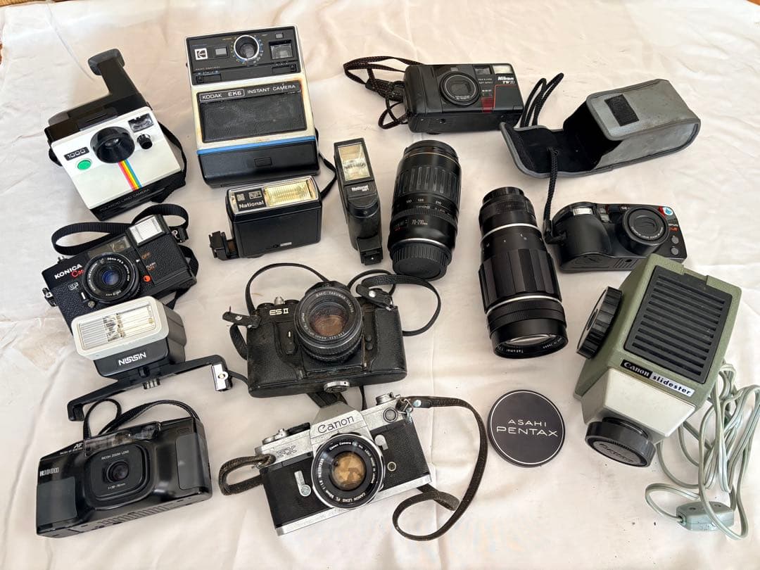 ジャンク フィルムカメラ まとめ Canon Konica PENTAX 他