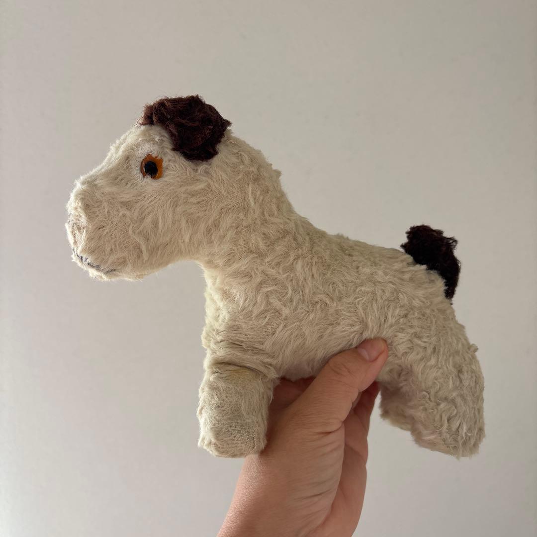 アンティーク　犬のぬいぐるみ