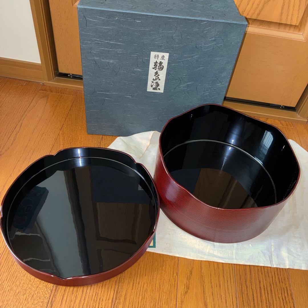 輪島塗　茶道具　千歳盆　未使用