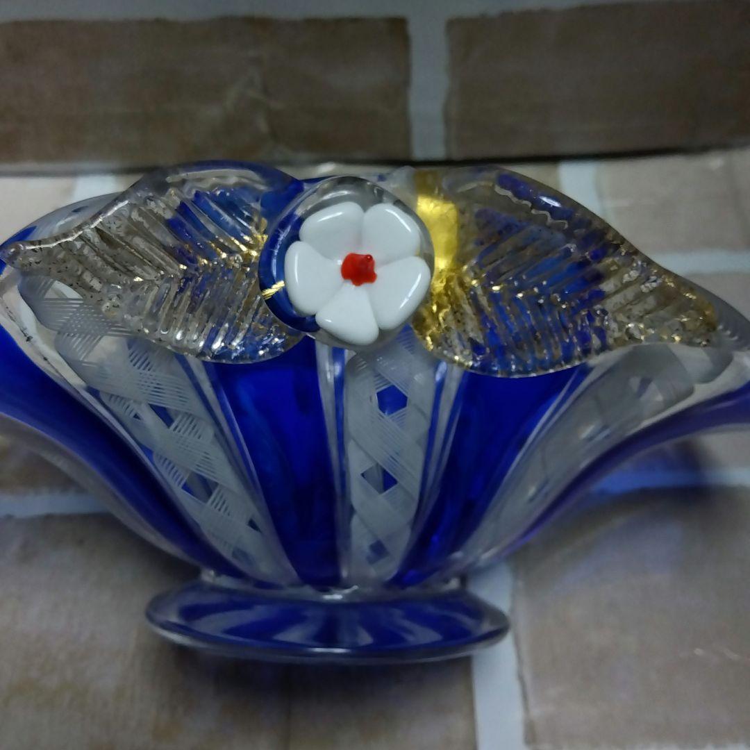ベネチアンガラス　MURANO　ムラノ コンポート　器
