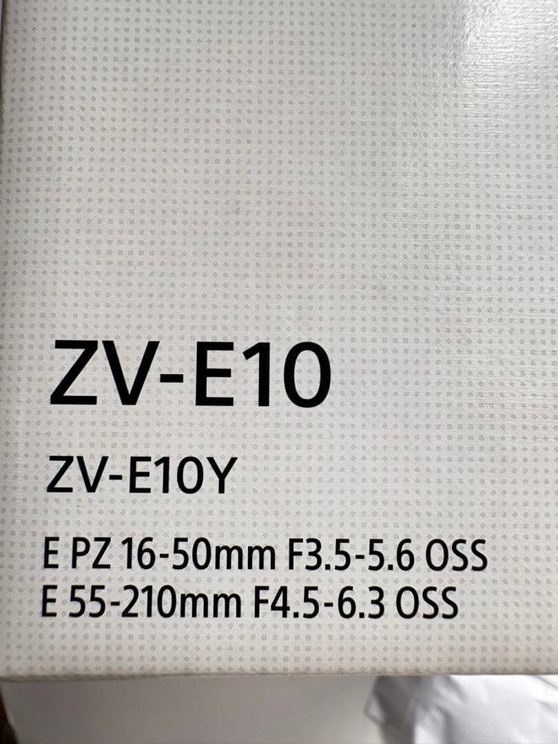 SONY-ZV-E10Yミラーレス一眼レフカメラ、Wズームレンズセット