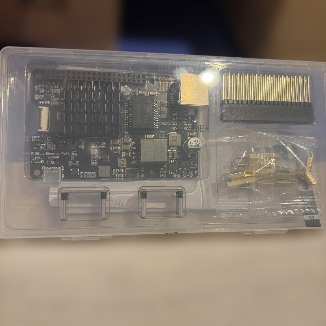 Raspberry Pi 5 5GbE PoE+拡張ボード WP-NH5000P