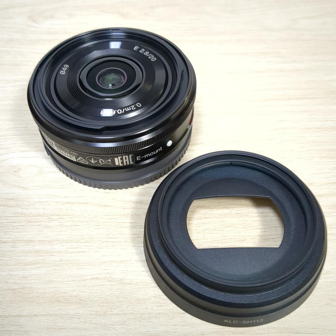 SONY ソニー E 20mm F2.8 SEL20F28 箱、フィルターあり