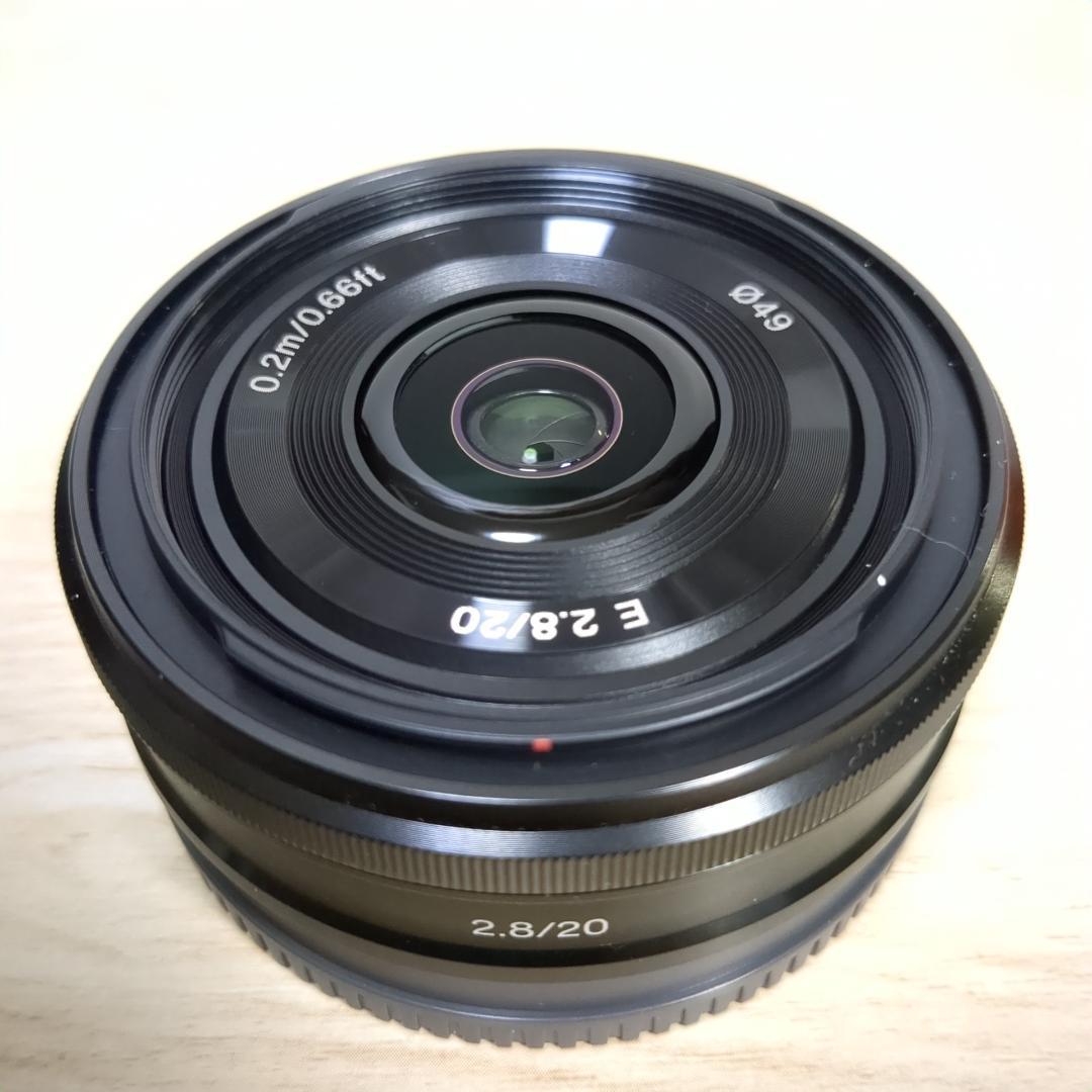 SONY ソニー E 20mm F2.8 SEL20F28 箱、フィルターあり