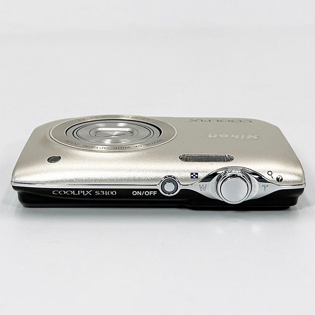 ニコン COOLPIX S3100 シャンパンシルバー コンデジ カメラ 中古