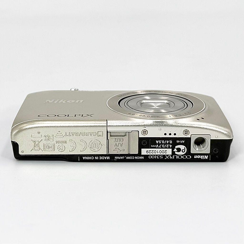 ニコン COOLPIX S3100 シャンパンシルバー コンデジ カメラ 中古