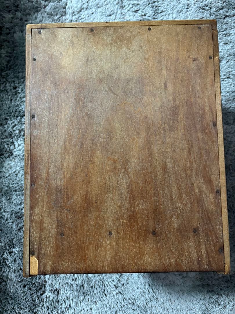 昭和レトロ　小箪笥　引き出し　3段　和家具 日光彫？軽井沢彫？