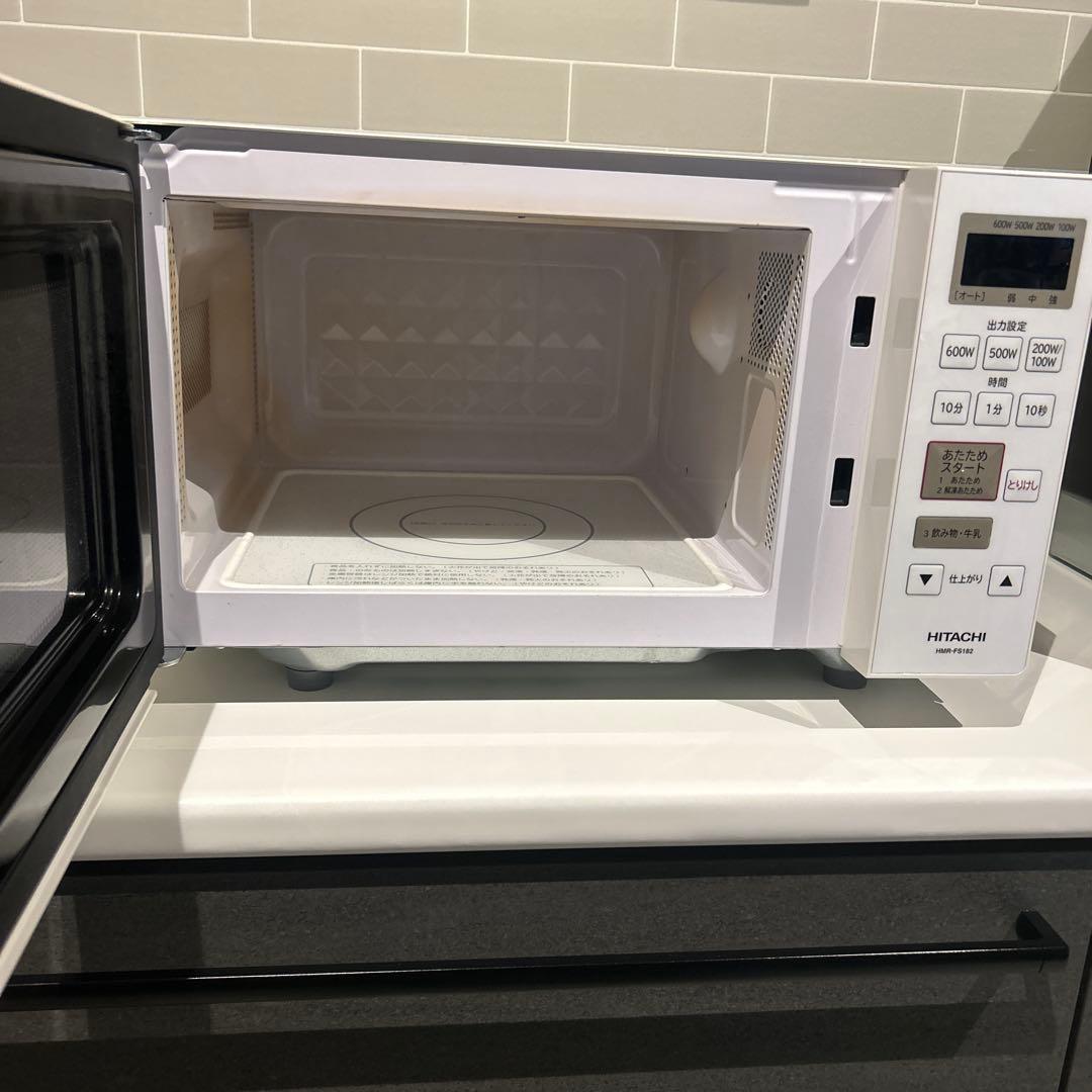 HITACHI 電子レンジ フラット HMR-FS182 ★2021年製