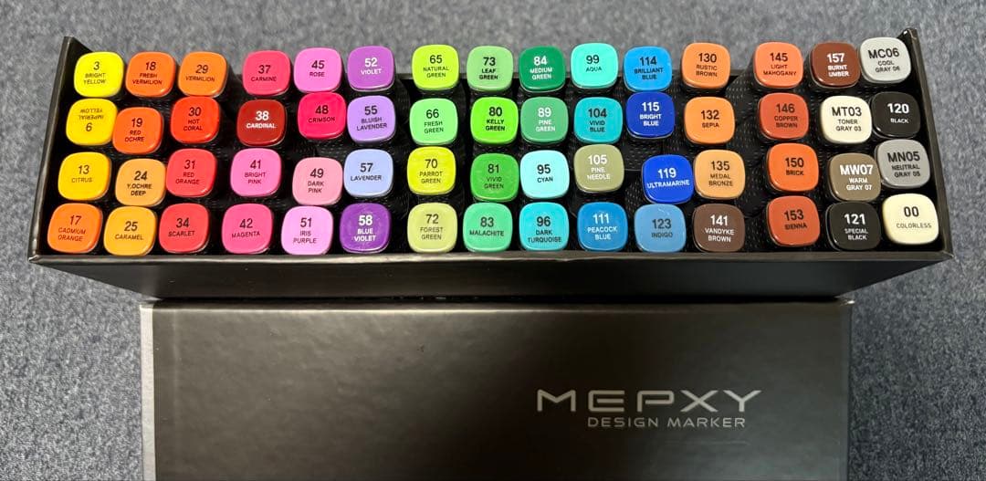 Mepxy Design Marker 60色セット