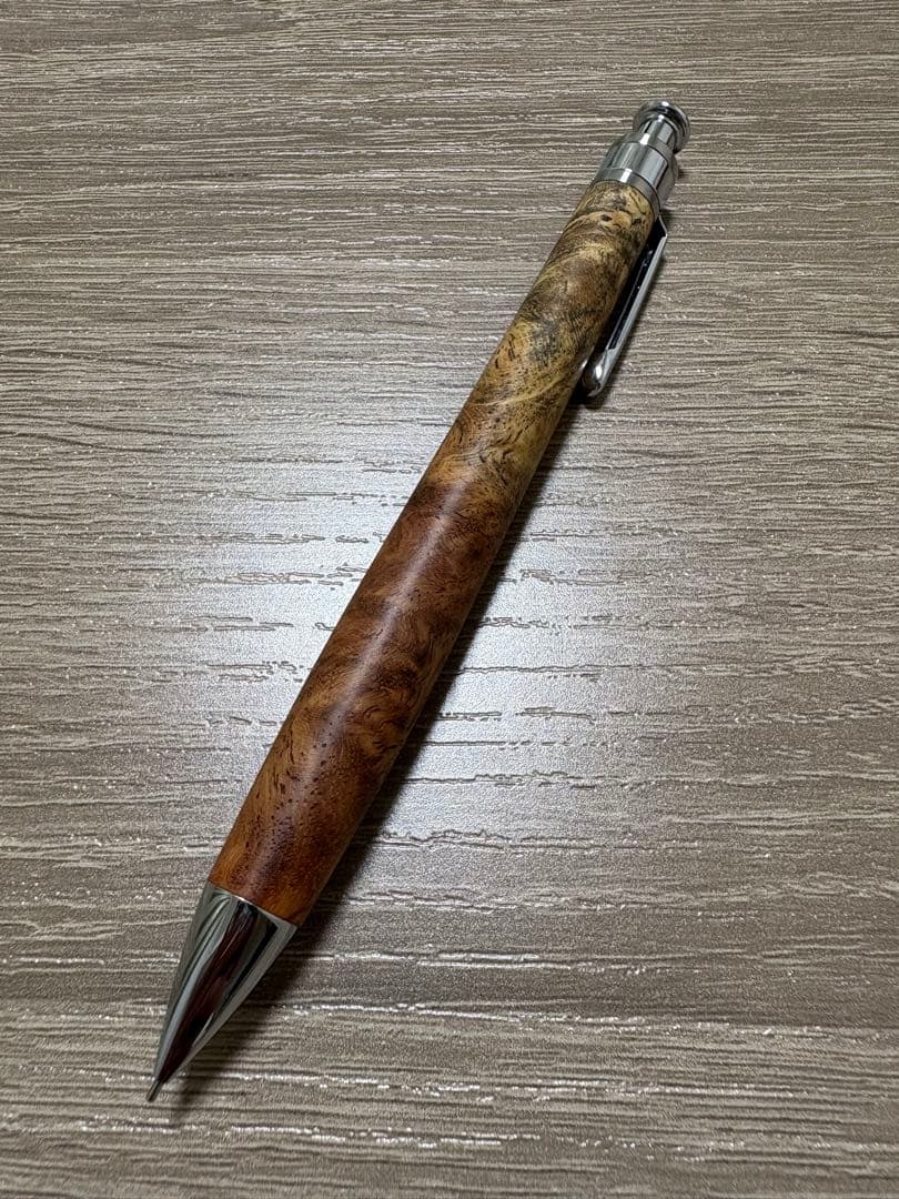 工房楔 花梨紅白(こぶ杢) シャープペンシル 0.5mm