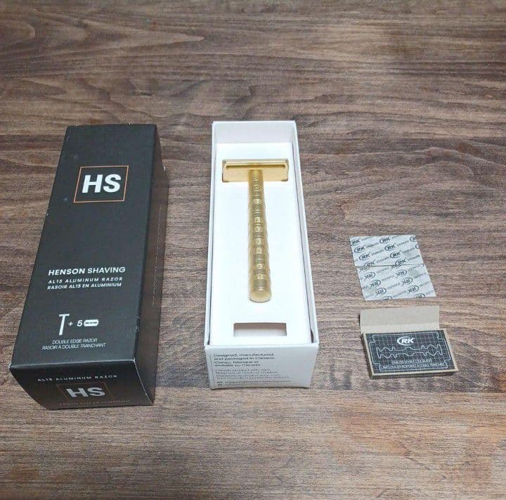 HENSON SHAVING AL13 深剃りタイプ　ブライトゴールド