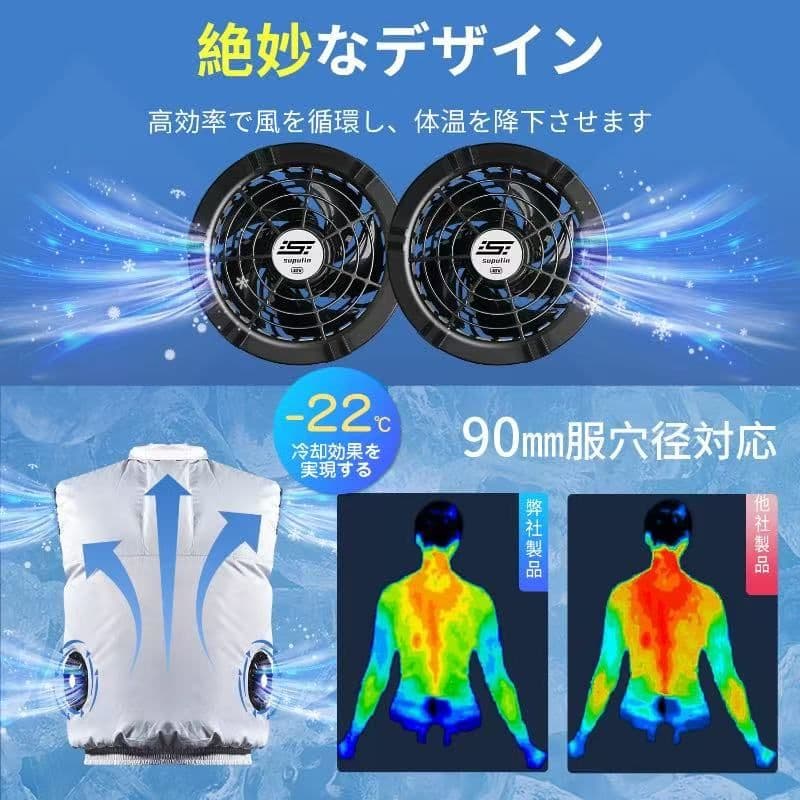 【在庫有】空調服用ファン 41,800mAh 40V
