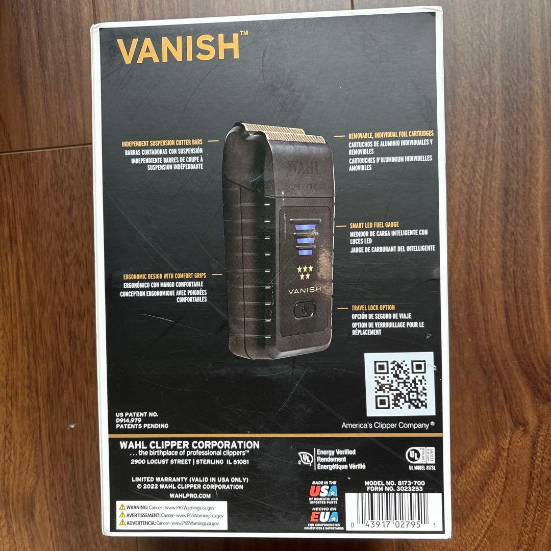新品未使用品 wahl シェーバー 5starシリーズvanish